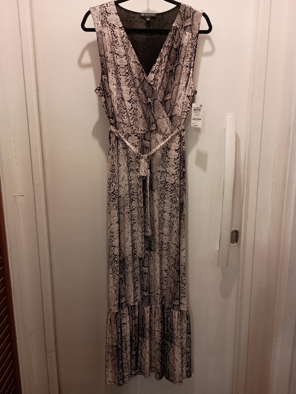 INC, Sleeveless Python Print Maxi Dress